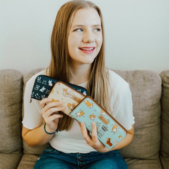 Waterproof Shiba Inu Long Wallet Fits Phone & Bills - Picture 7 of 14